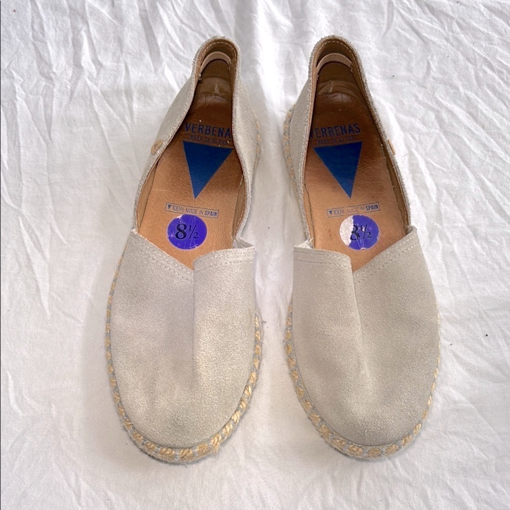 Verbenas Grey suede Espadrilles Suede shoes